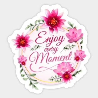 Spiritual Lotus – Enjoy every Moment Sticker